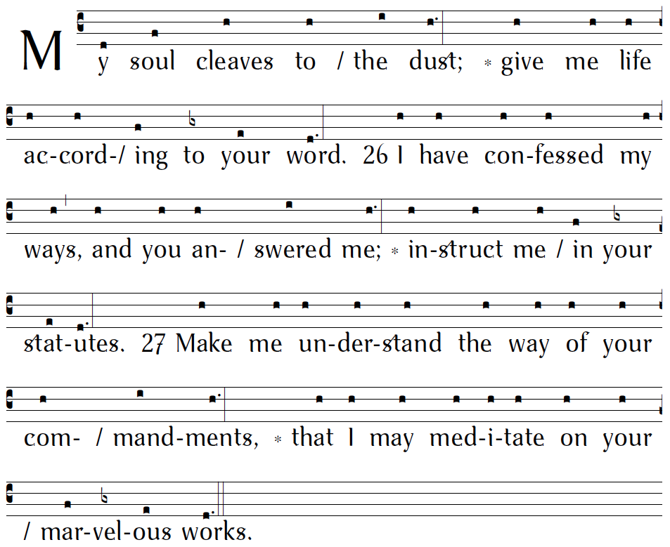 Psalm 119:25-48 -c – BCP chants