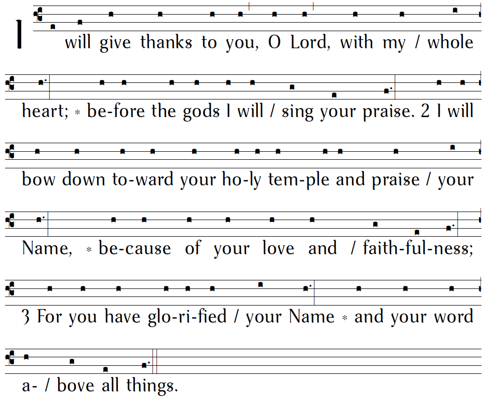 BCP Psalms 138, 139:1-17 – BCP Chants